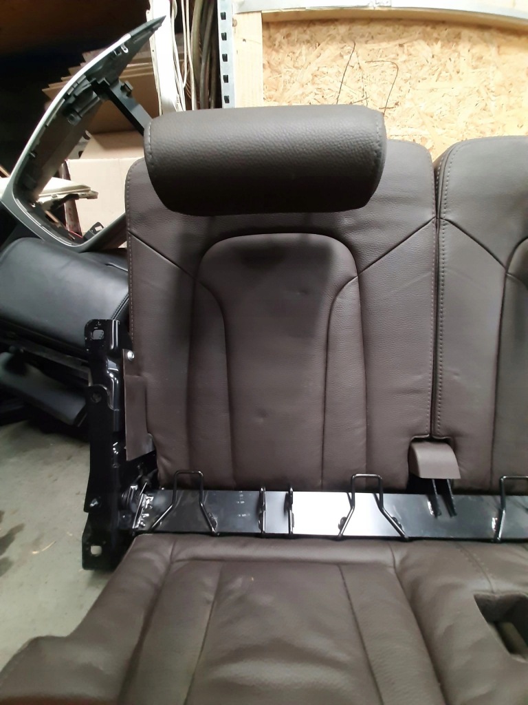 фото №11, Audi q7 2005- заднее сиденье drugi trzeci ряд кожа коричневая