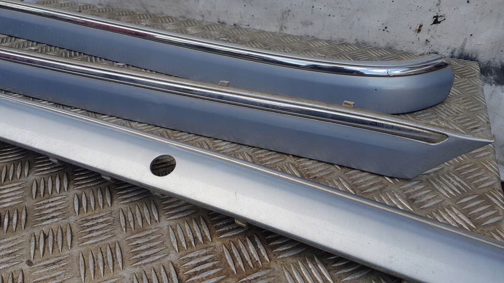 фото №14, W220 накладки декоративные бампера задняя комплект 347