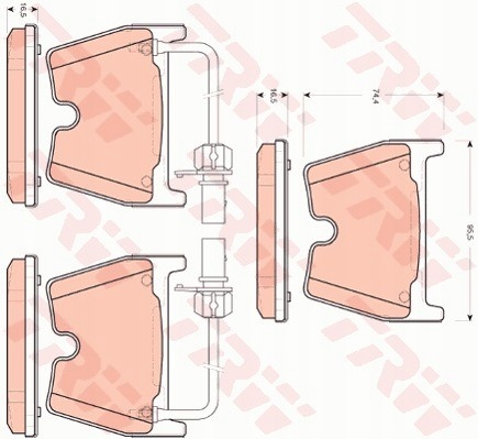 фото №1, Тормозные колодки тормозной. audi rs4 06- перед