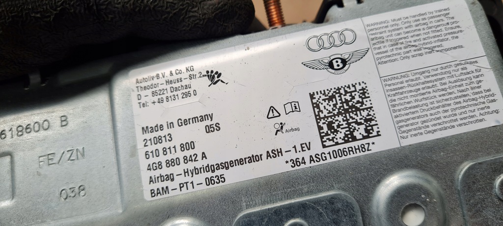 фото №8, A6 c7 4g подушка подушка безпеки колінна 4g8880842a права a7 4g s7