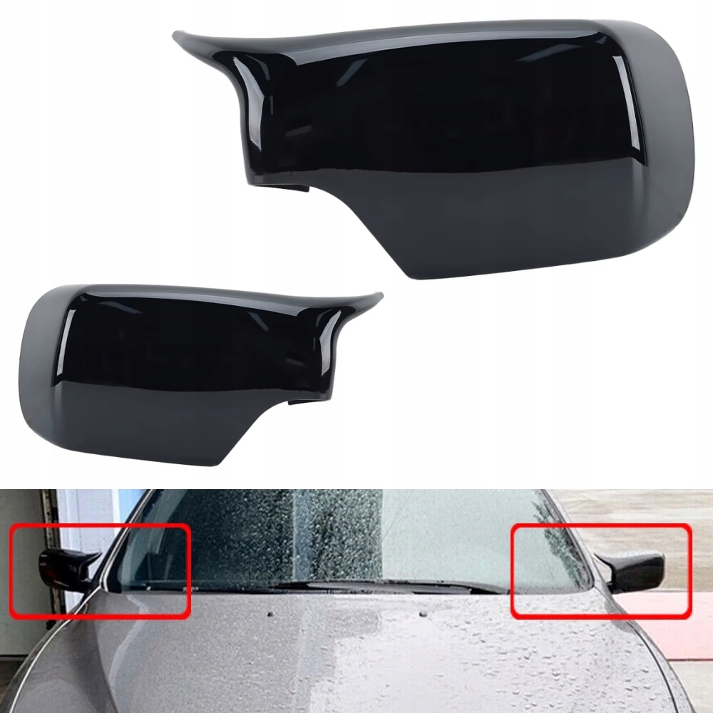 фото №13, Bmw e46 e39 sedan touring m look накладки na зеркало корпус зеркал