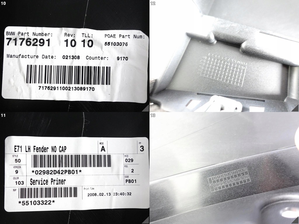 фото №11, Bmw x6 e71 e72 07-13 крыло левый перед новый оригинальный
