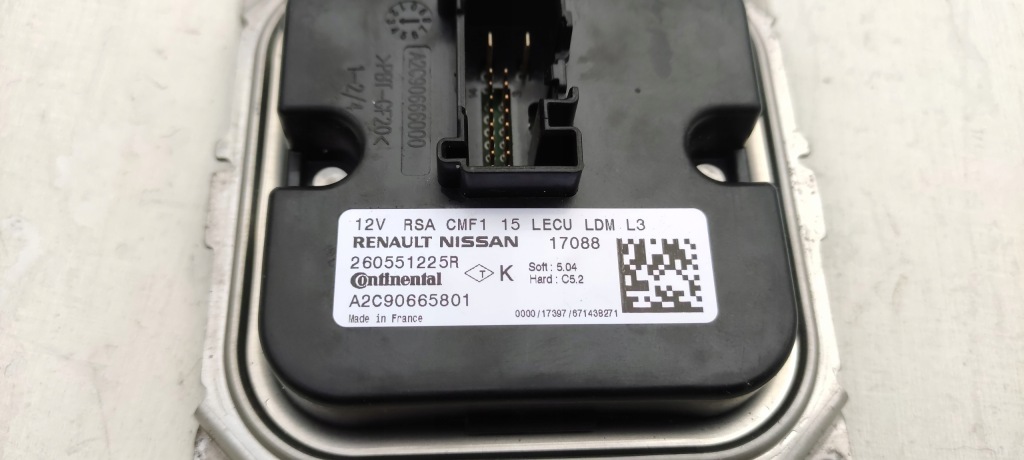 фото №3, Renault clio iv 4 преобразователь модуль led 260551225r le-d92
