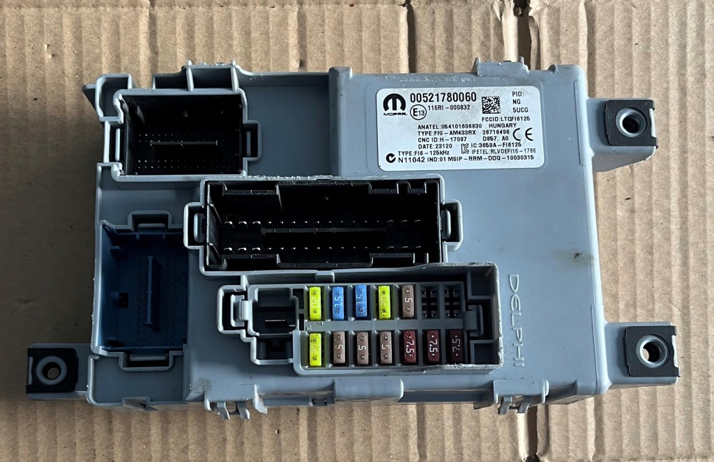 фото №1, Модуль коробка bsi fiat doblo ii 00521780060