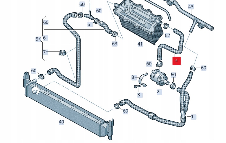 фото №1, Audi a1 mk1 охлаждающая жидкость шланг 6c0121063 original