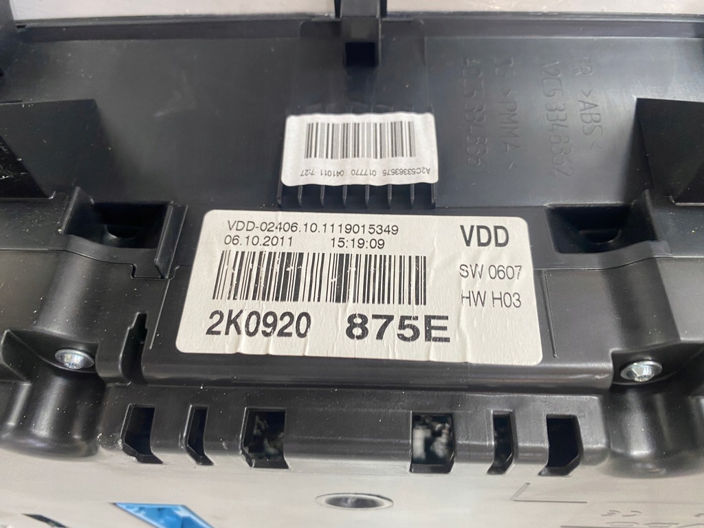 фото №11, Vw caddy iii 1.6 tdi лічильник прилади 2k0920875e