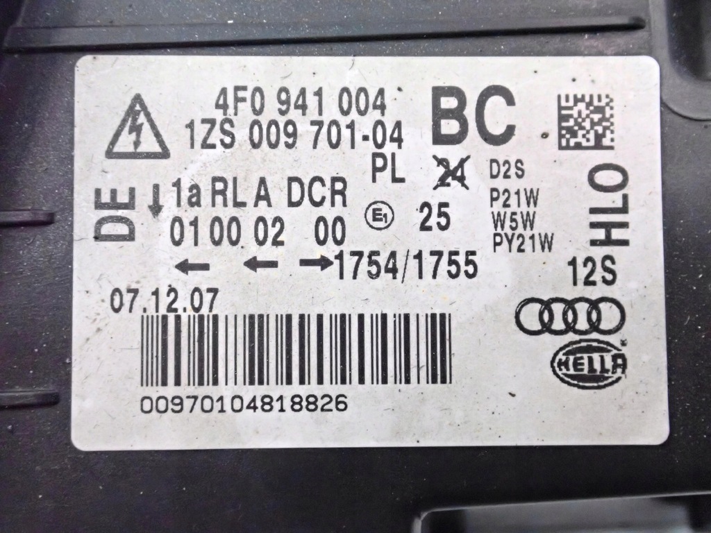 фото №14, 4f0941004bc лампа правий перед bi ксенон audi a6 c6