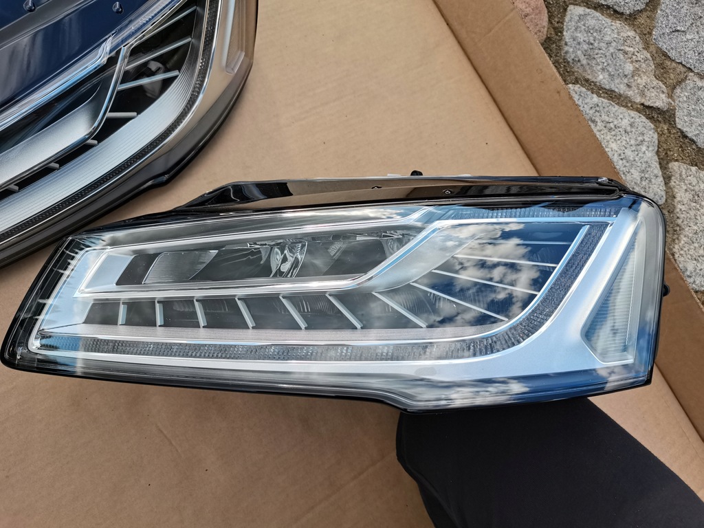 фото №10, Audi a8 4h kpl. лампа перед лампы левая правая 4h0941773b 4h0941774b