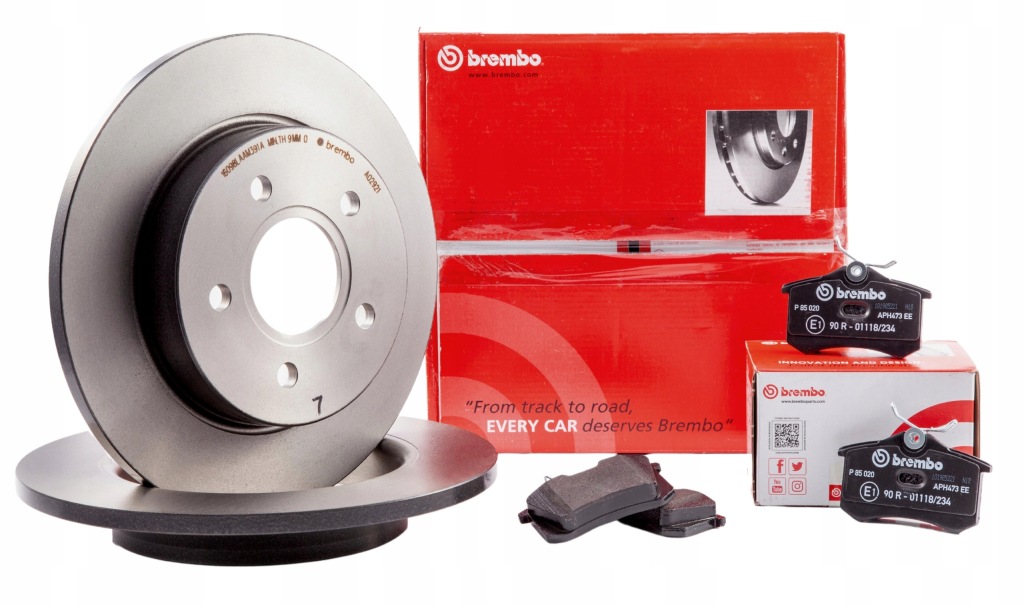 фото №1, Brembo тормозные диски тормозные колодки задняя - renault fluence, megane iii, megane cc 260mm