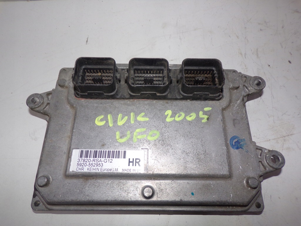 фото №1, Бортовий комп'ютер блок керування honda civic 37820-rsa-g12