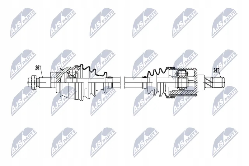 Приводной вал npw-bm-020 nty Цена