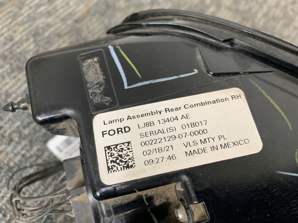 фото №16, Ford mustang mach-e gt rwd 21r лампа кузовная правый задняя правая задняя ory