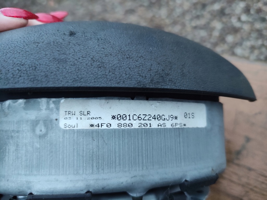 фото №1, Audi a6 c6 подушка, подушка безопасности водителя