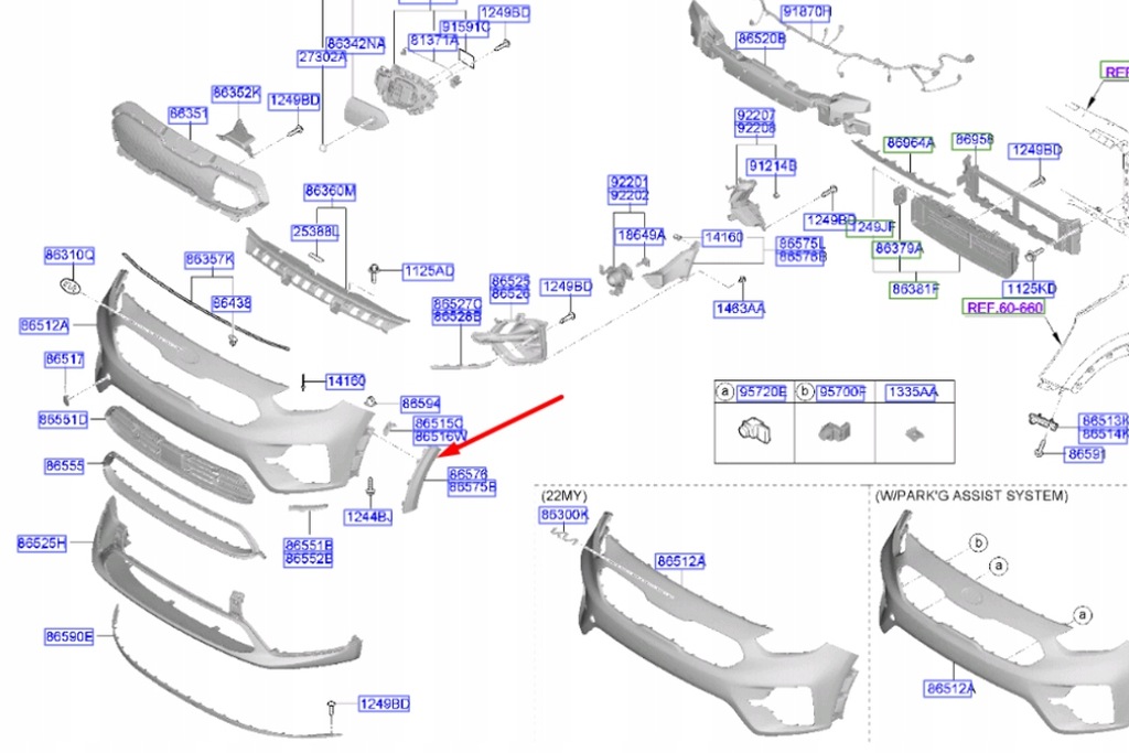 фото №7, Kia niro de mk1 передня ліва зовнішня молдинг бампера 86557g5500 nowa o