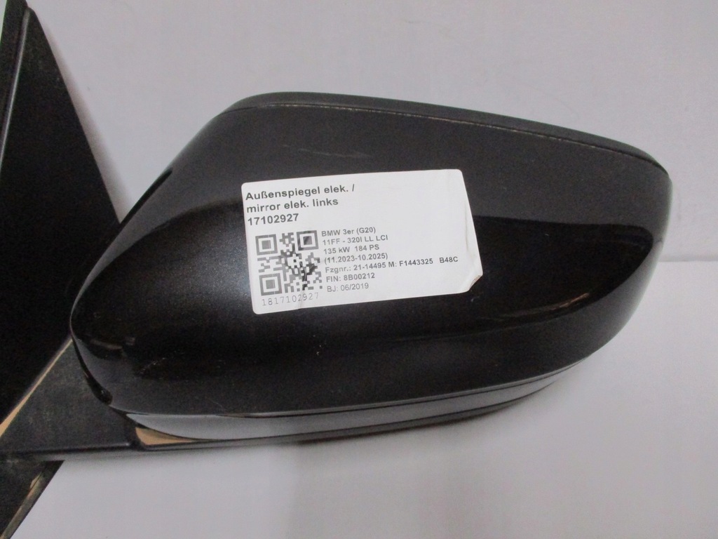 фото №9, Зеркало bmw 3 g20 6pin правое