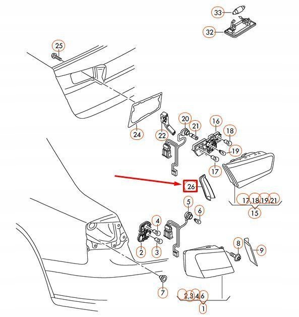 фото №10, Przycinaj na свет задние vag audi a6 avant