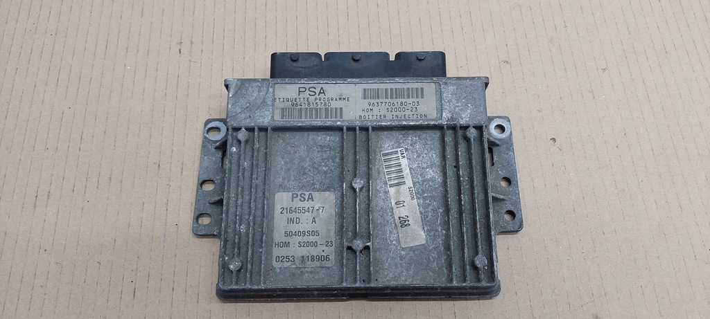 фото №1, Бортовий комп'ютер блок керування peugeot 206 1.4