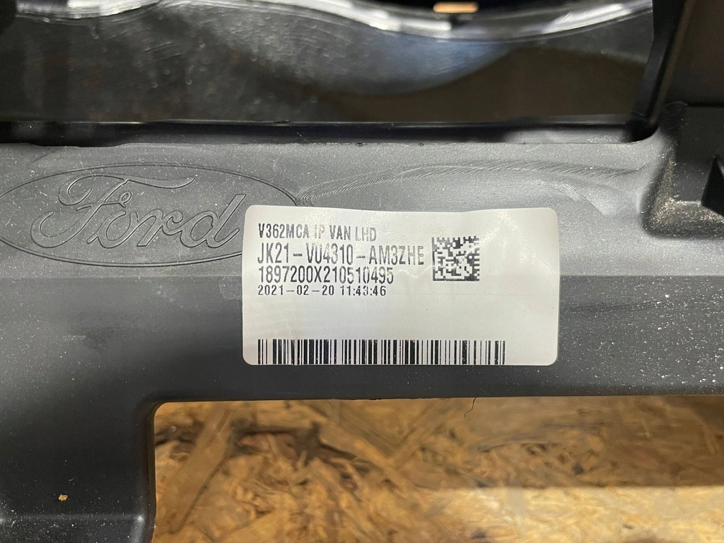 фото №15, Ford transit custom mk1 i lift 17-23 консоль приборная панель приборная