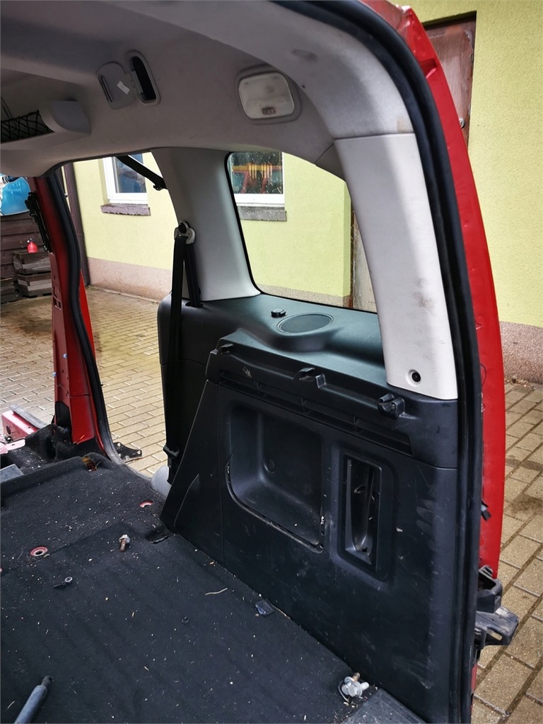 фото №10, Berlingo iii partner iii 08-18 pas задня обрізаний задня кузов з дах пасажирський