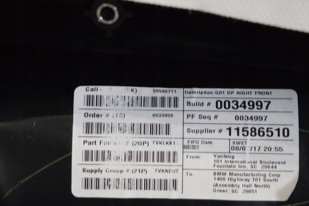 фото №13, Правый обшивка обивка дверь перед bmw g01 x3