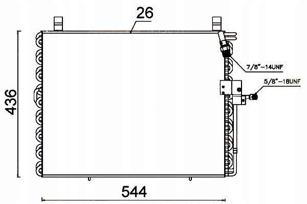 фото №1, Hella конденсатор радіатор кондиціонера 1248300070
