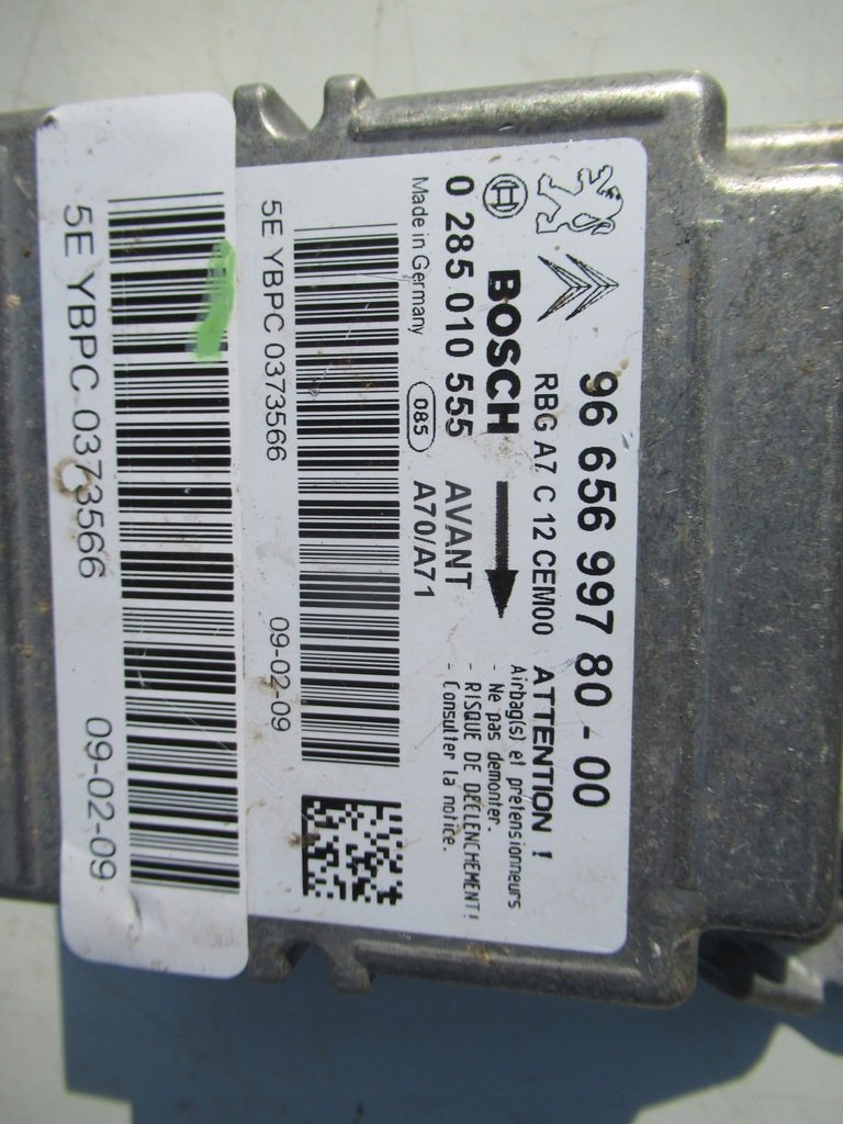 фото №10, Peugeot 207 панель приладів консоль панель приладів подушка безпеки датчик