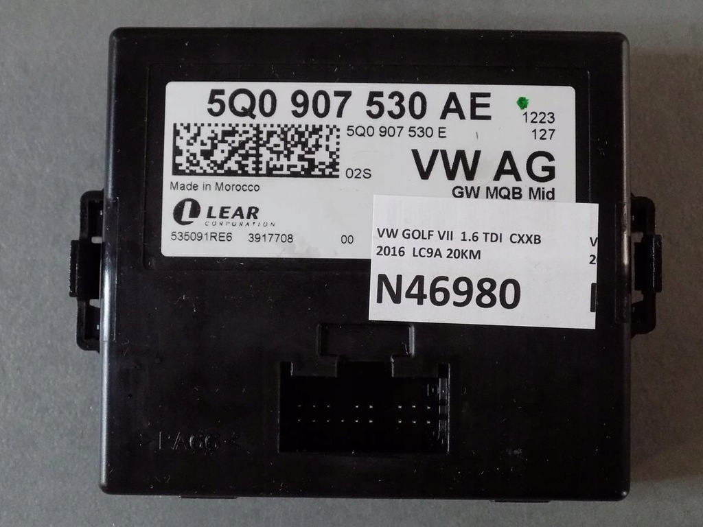 фото №1, Vw golf vii модуль шлюз 5q0907530ae