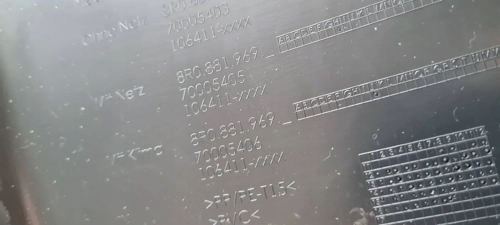 фото №16, A6 c7 4g lift захист обшивка сидіння з сітка flintgrau 8r0881969 a7 4g a4