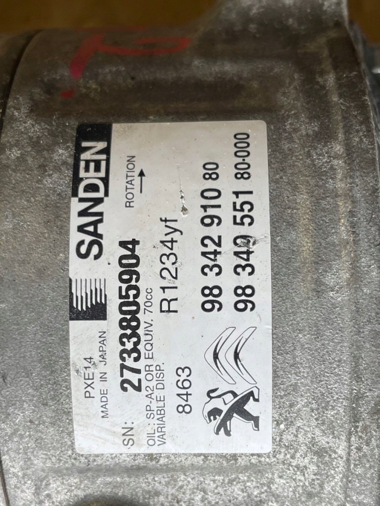 Opel peugeot citroen 1.5 e-hdi компресор кондиціонера 9834291080 в Україні