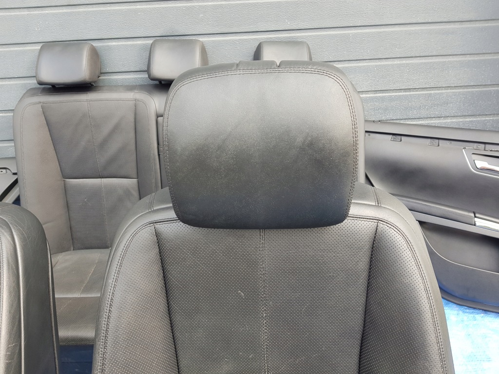 фото №12, Mercedes w221 сидіння вентильовані заднє сидіння підігрів обшивки комплект шкіра