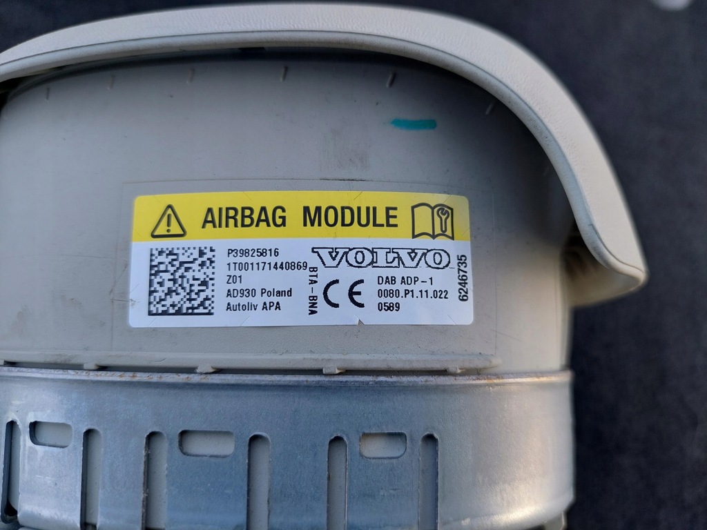 фото №10, Подушка водія подушка безпеки 39825816 volvo s90 ii v90