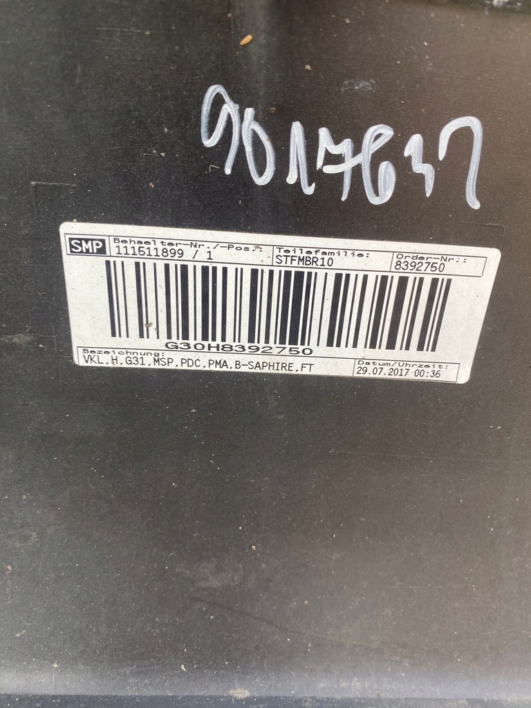 фото №6, Бампер задний задняя m-pakiet bmw 5 g31 pdc 8064726