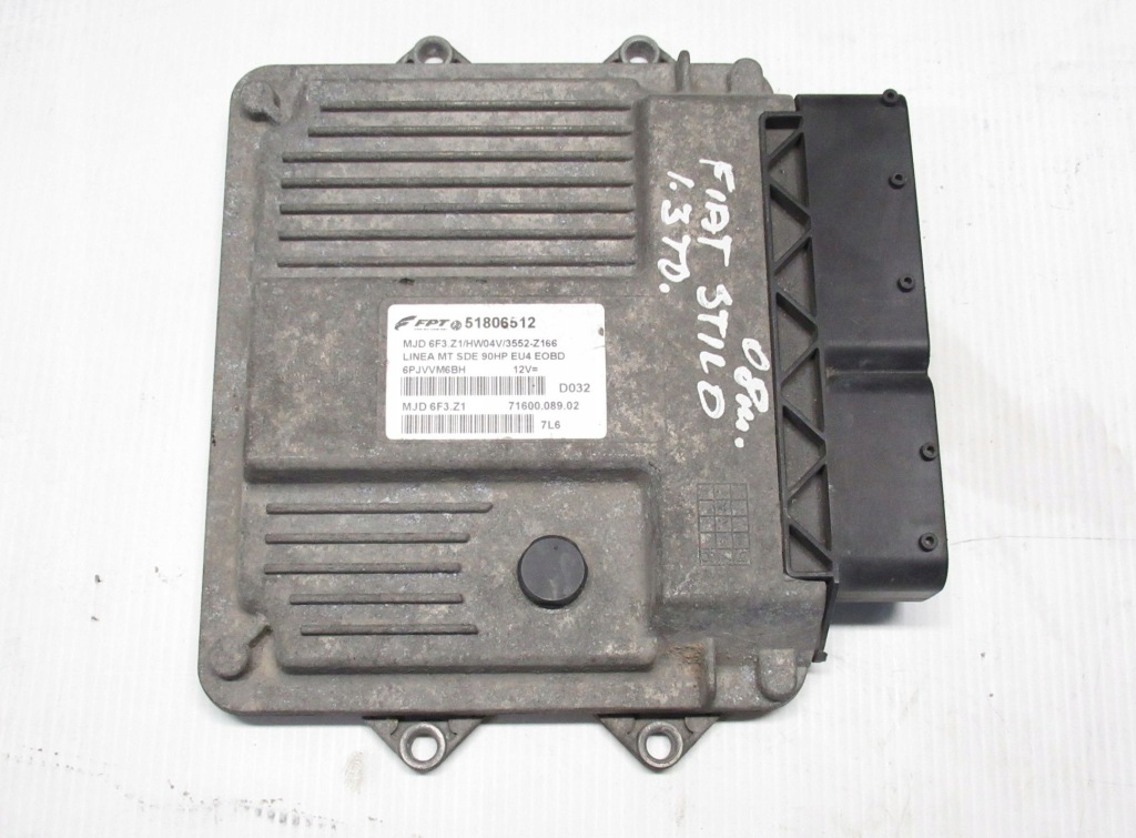 Купити Бортовий комп'ютер fiat linea 1.3 mjd 6f3.z1 скинутий wylogowany czysty відновлений