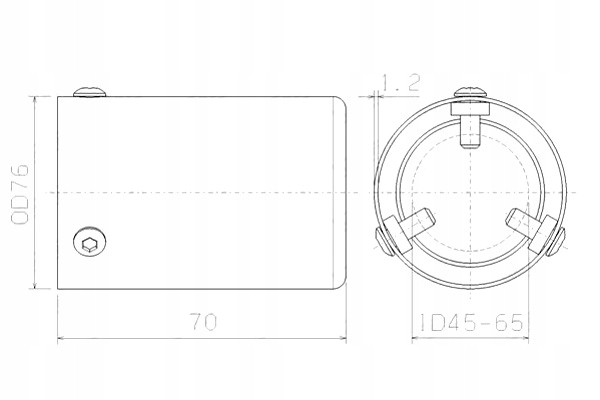фото №4, Наконечник трубы выпускной 76mm citroen c2 c3 i c3 ii ds3 dacia sandero