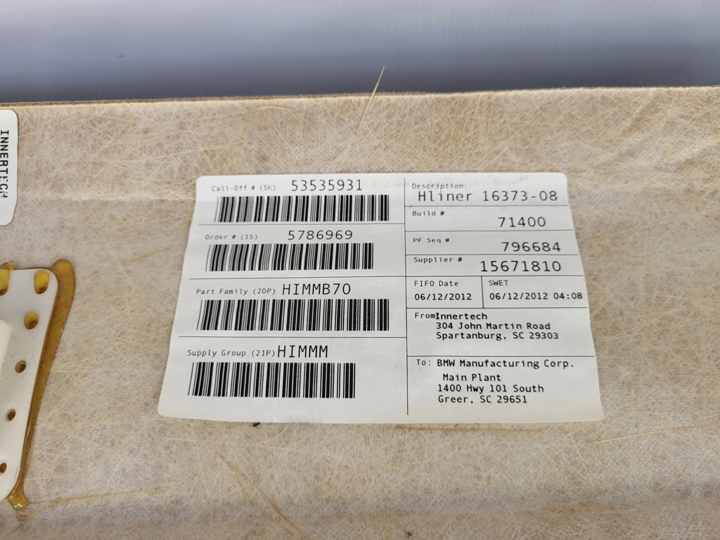 фото №8, Потолок bmw x6 e71 2012r 3.0d