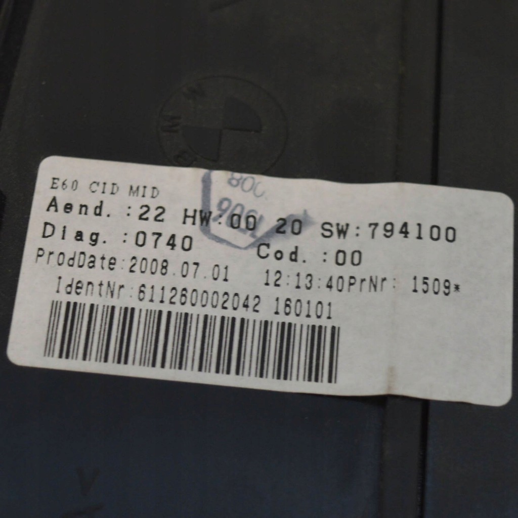 фото №6, Bmw 5 e60 e61 2008 монітор / дисплей / екран