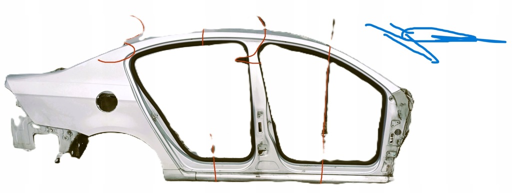 фото №1, Чверть права vw passat b7 sedan la7w lc9x