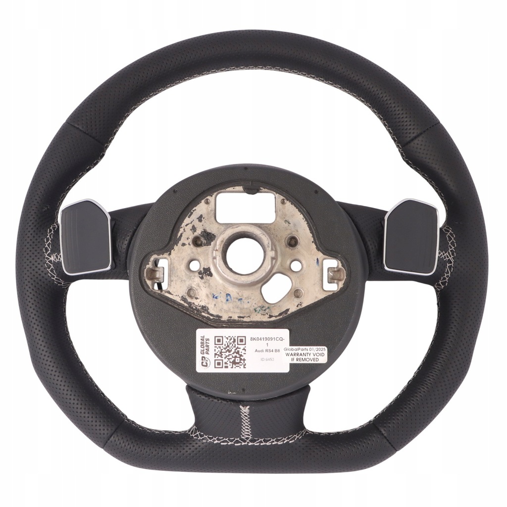 фото №12, Audi rs4 b8 повітропровід nowa czarna шкіра пелюстки перемикання зрізана білий nić