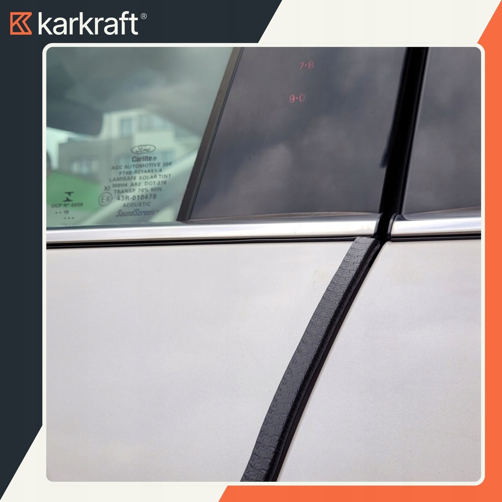 фото №8, Zbrojona прокладка краевая na кромка дверь резиновый 5m профиль защита усиленная