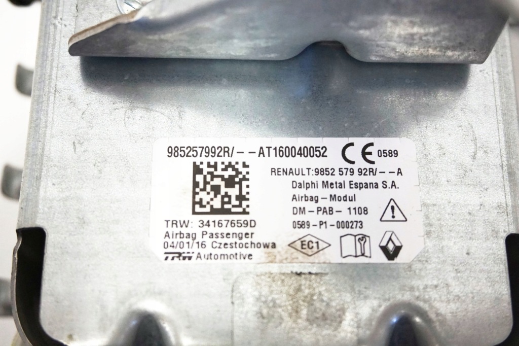 фото №8, Подушка безпеки водія пасажира renault twingo iii komple