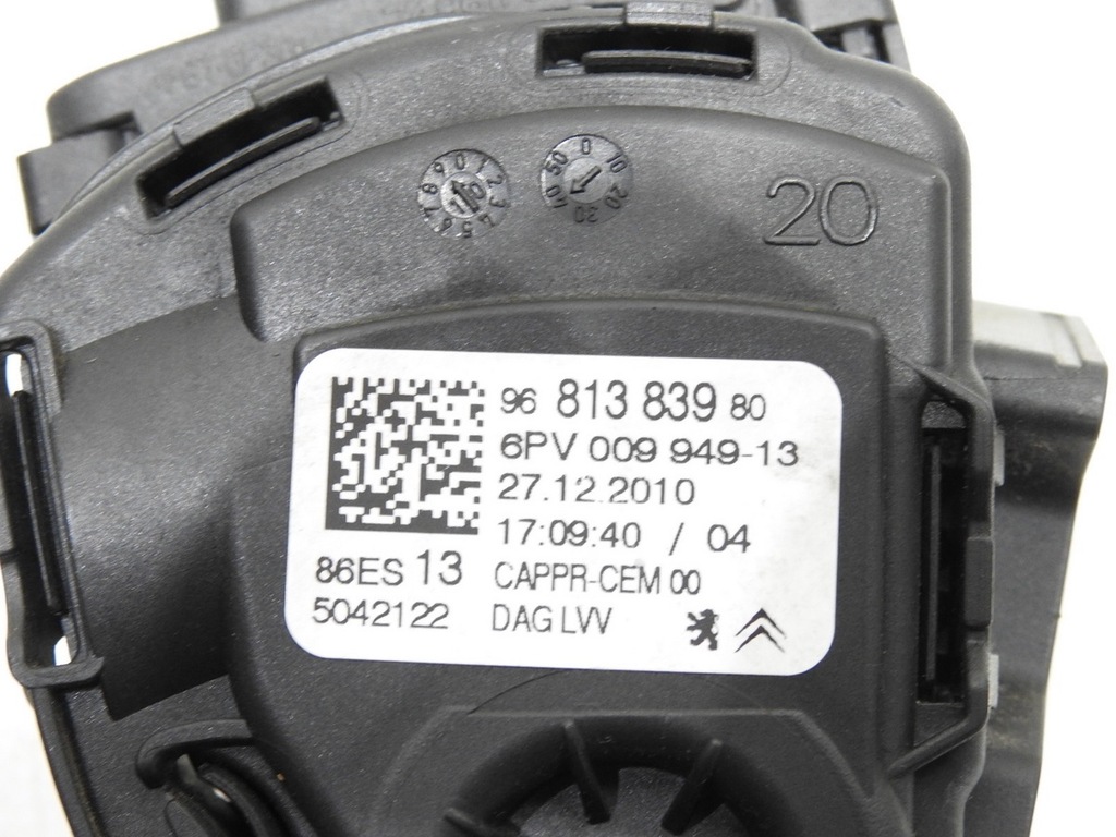 фото №8, Педаль газу потенціометр citroen c3 picasso 1.6 hdi