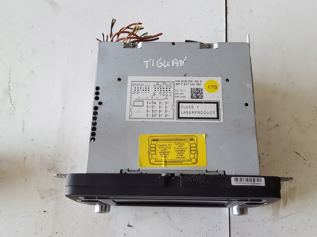 фото №2, Vw tiguan i 5n 06-15r радио cd автомагнитола 3c8035195a