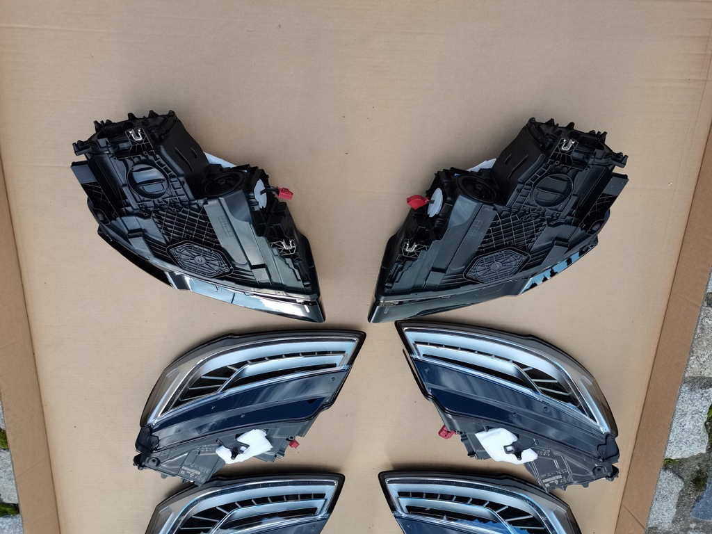 фото №7, Audi a8 4h kpl. лампа перед лампы левая правая 4h0941773b 4h0941774b