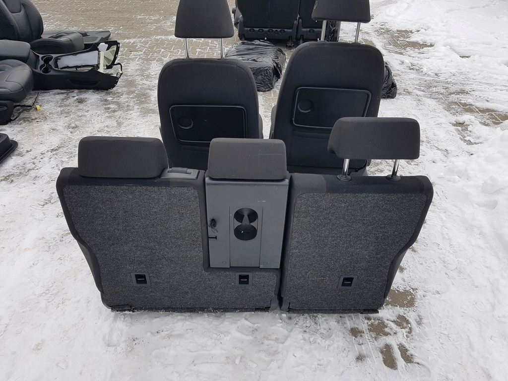 фото №9, Vw tiguan i 5n 06-15r r-line сиденья заднее сиденье комплект