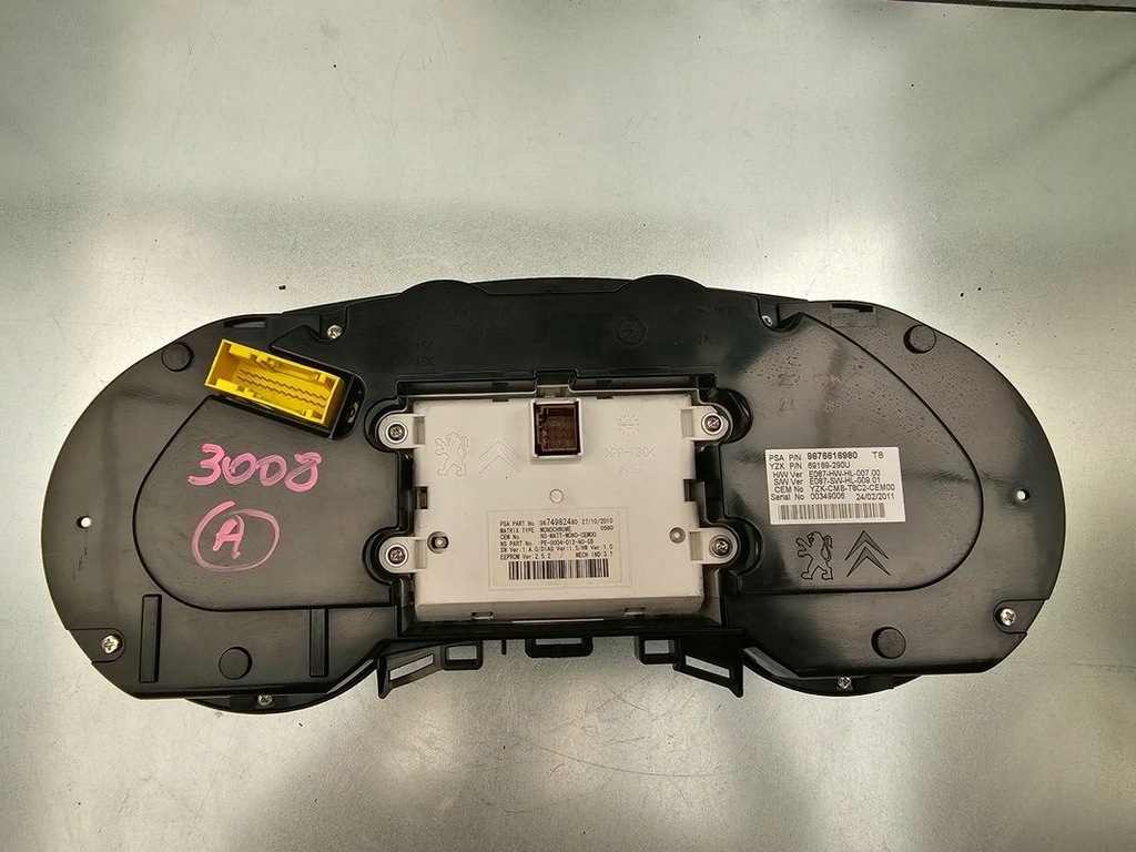 фото №7, Peugeot 3008 2.0 hdi счетчик приборная панель 9676616980