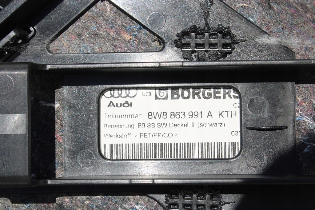 фото №12, Audi a5 sportback обшивка килимок оббивка багажника 8w8863463c 8w8863879f 8w