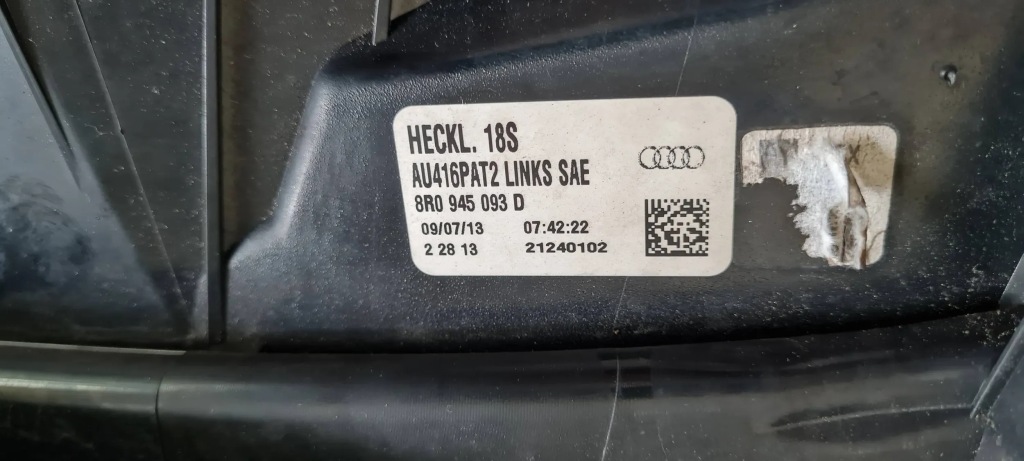 Sq5 8r q5 рестайлинг  фара левая левый задний  led америка 8r0945093d с Разборки