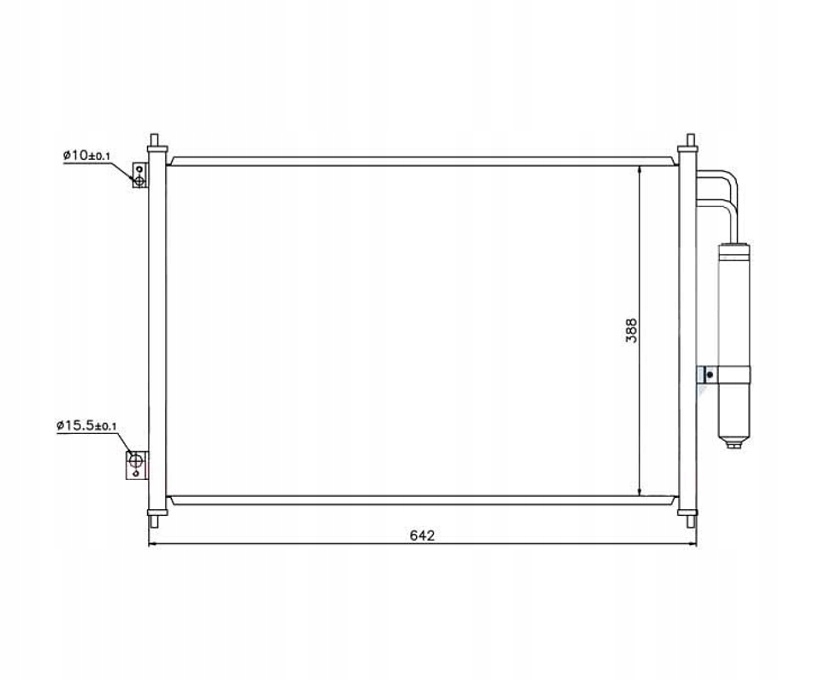 фото №1, Радиатор кондиционера nissan rogue 92100jg000