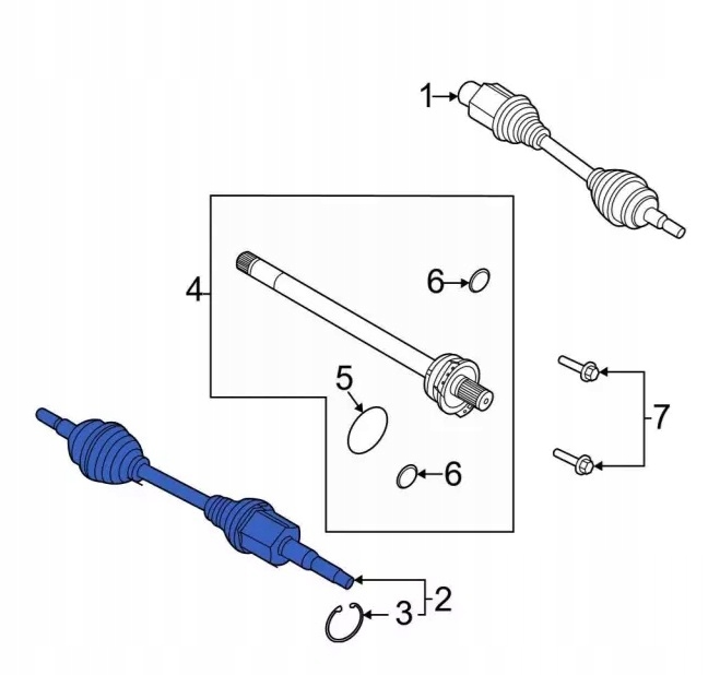 фото №1, Nowa левая передняя приводной вал do forda maverick 2,0