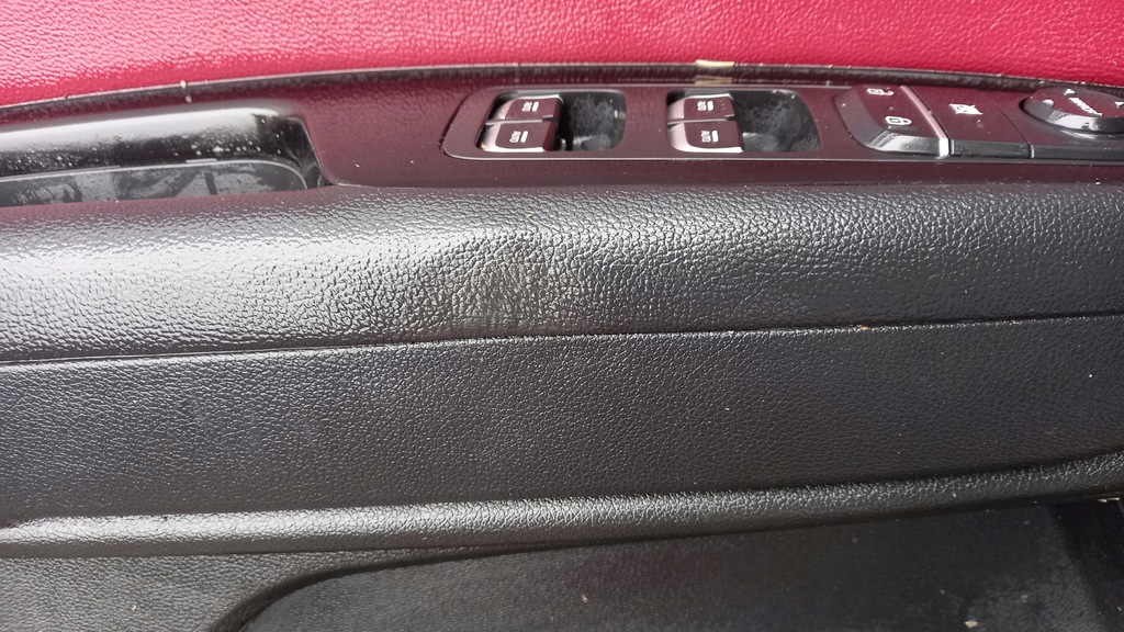 фото №6, Оббивка обшивка двері лівий правий перед передній kia optima iv червоний kpl